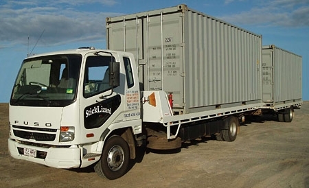 Transport of 2x 20' containers